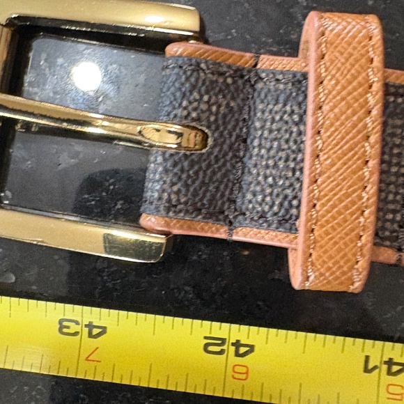 NWOT - Michael Kors Signature Logo Belt - SZ L - Picture 5 of 12
